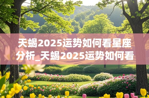 天蝎2025运势如何看星座分析_天蝎2025运势如何看星座分析图