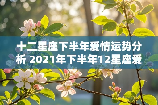 十二星座下半年爱情运势分析 2021年下半年12星座爱情运势