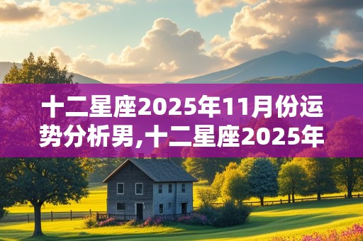 十二星座2025年11月份运势分析男,十二星座2025年11月份运势分析男生