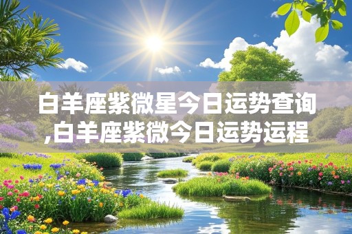 白羊座紫微星今日运势查询,白羊座紫微今日运势运程