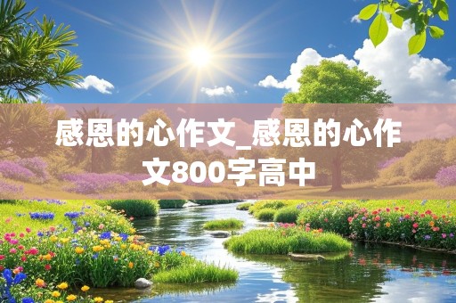 感恩的心作文_感恩的心作文800字高中