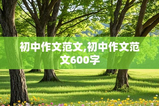 初中作文范文,初中作文范文600字