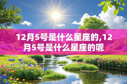 12月5号是什么星座的,12月5号是什么星座的呢