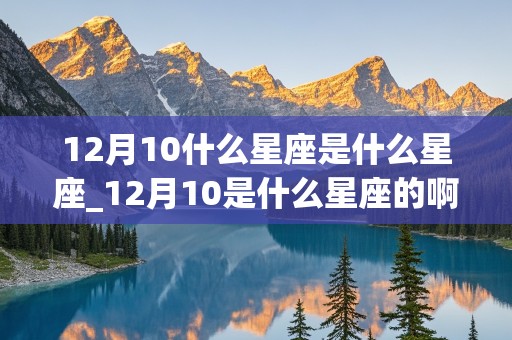 12月10什么星座是什么星座_12月10是什么星座的啊