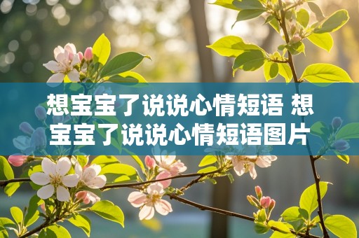 想宝宝了说说心情短语 想宝宝了说说心情短语图片