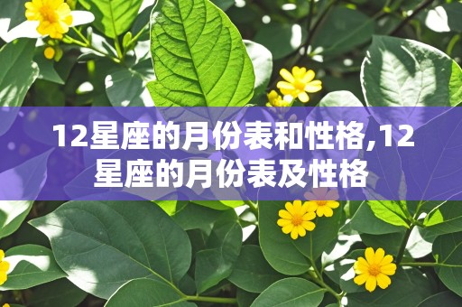 12星座的月份表和性格,12星座的月份表及性格