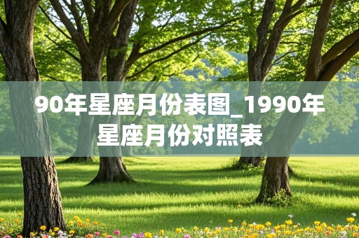 90年星座月份表图_1990年星座月份对照表