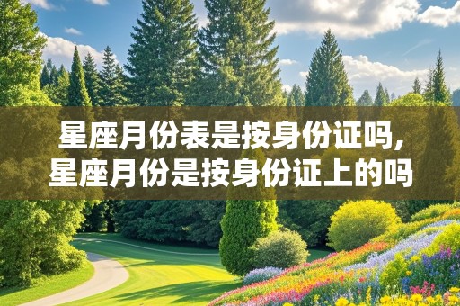 星座月份表是按身份证吗,星座月份是按身份证上的吗