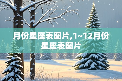 月份星座表图片,1~12月份星座表图片