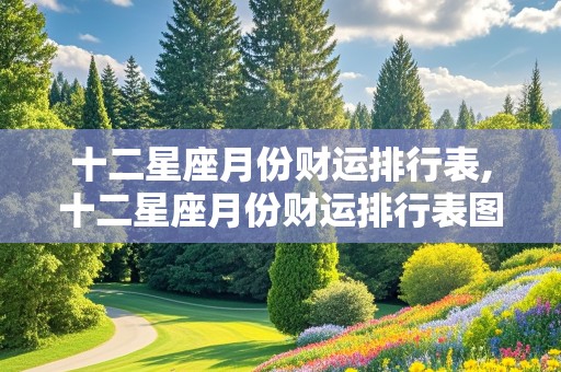 十二星座月份财运排行表,十二星座月份财运排行表图