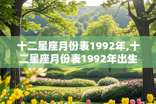 十二星座月份表1992年,十二星座月份表1992年出生