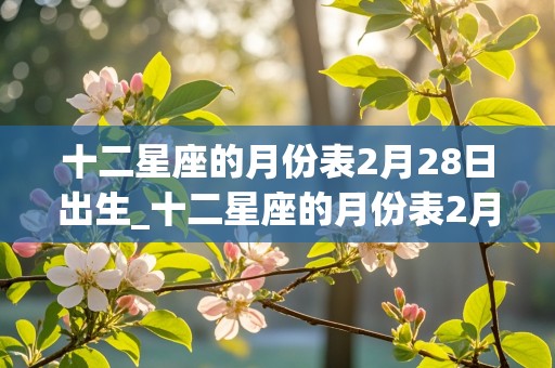 十二星座的月份表2月28日出生_十二星座的月份表2月28日出生的人