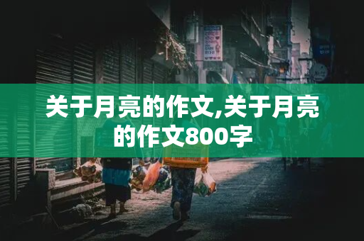 关于月亮的作文,关于月亮的作文800字