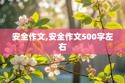 安全作文,安全作文500字左右