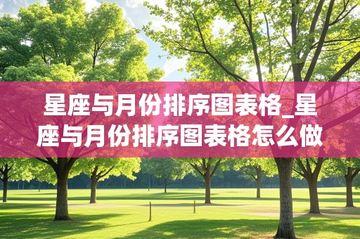 星座与月份排序图表格_星座与月份排序图表格怎么做