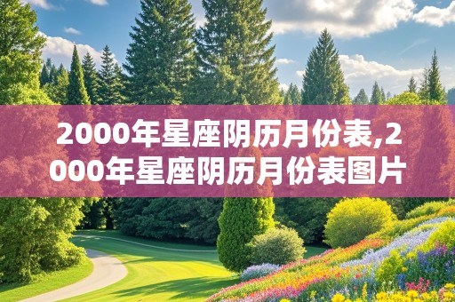 2000年星座阴历月份表,2000年星座阴历月份表图片