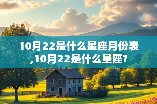 10月22是什么星座月份表,10月22是什么星座?