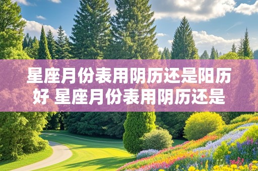 星座月份表用阴历还是阳历好 星座月份表用阴历还是阳历好呢