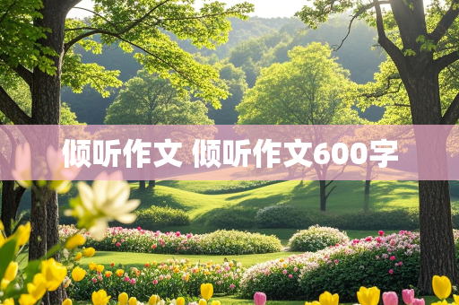 倾听作文 倾听作文600字