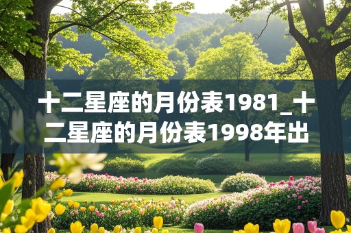 十二星座的月份表1981_十二星座的月份表1998年出生