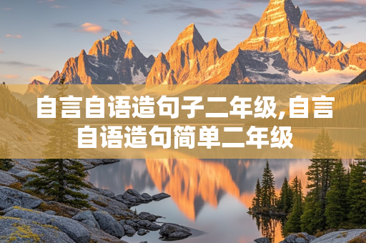 自言自语造句子二年级,自言自语造句简单二年级