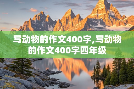 写动物的作文400字,写动物的作文400字四年级