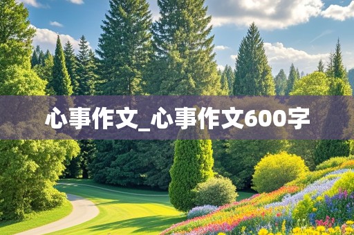 心事作文_心事作文600字