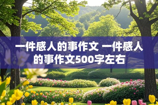 一件感人的事作文 一件感人的事作文500字左右