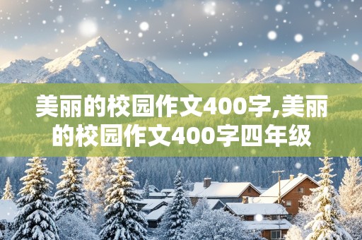 美丽的校园作文400字,美丽的校园作文400字四年级