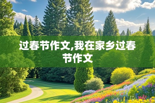 过春节作文,我在家乡过春节作文