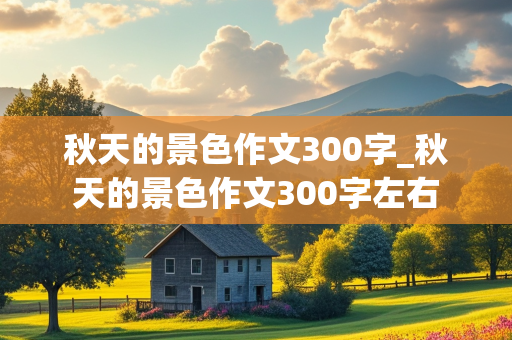 秋天的景色作文300字_秋天的景色作文300字左右