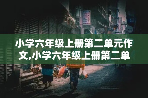 小学六年级上册第二单元作文,小学六年级上册第二单元作文多彩的活动