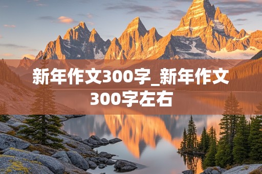 新年作文300字_新年作文300字左右