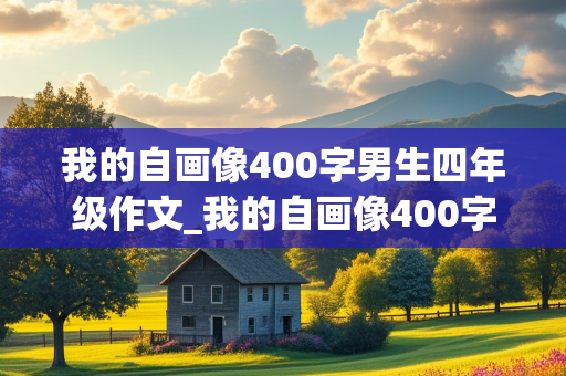 我的自画像400字男生四年级作文_我的自画像400字男生四年级作文优秀