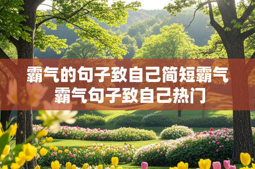 霸气的句子致自己简短霸气 霸气句子致自己热门