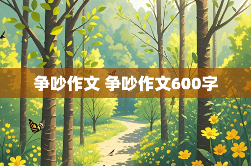 争吵作文 争吵作文600字