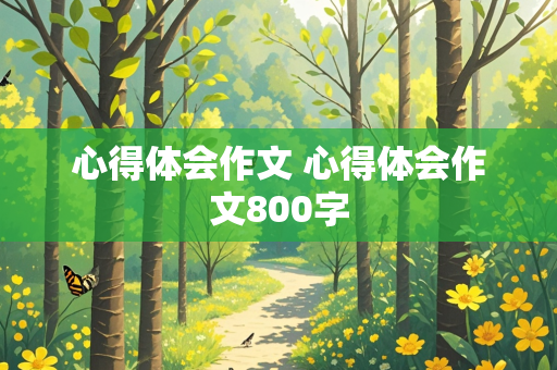 心得体会作文 心得体会作文800字