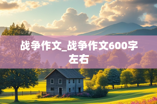 战争作文_战争作文600字左右