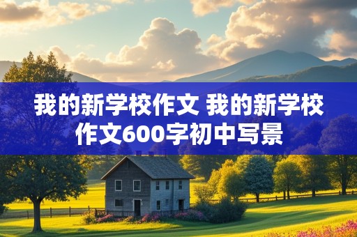 我的新学校作文 我的新学校作文600字初中写景