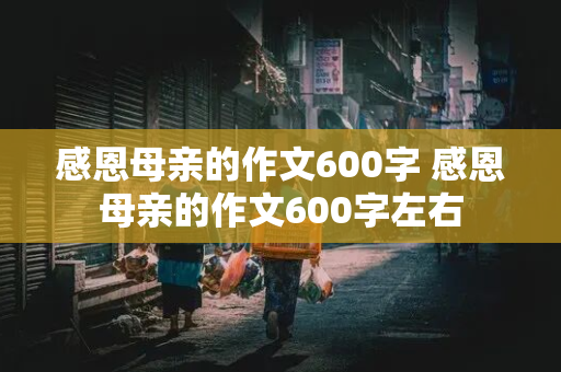 感恩母亲的作文600字 感恩母亲的作文600字左右