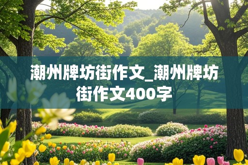 潮州牌坊街作文_潮州牌坊街作文400字