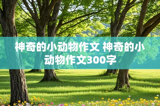 神奇的小动物作文 神奇的小动物作文300字