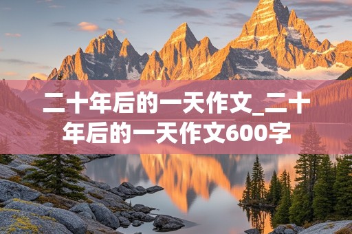 二十年后的一天作文_二十年后的一天作文600字