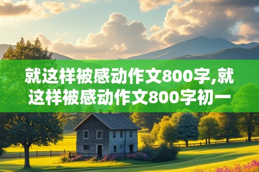 就这样被感动作文800字,就这样被感动作文800字初一