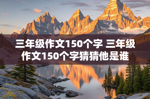 三年级作文150个字 三年级作文150个字猜猜他是谁