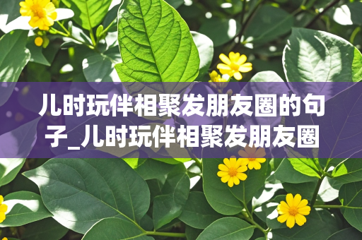 儿时玩伴相聚发朋友圈的句子_儿时玩伴相聚发朋友圈的句子简短