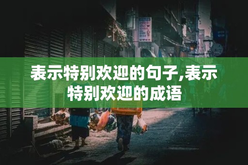 表示特别欢迎的句子,表示特别欢迎的成语