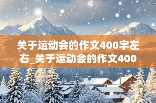 关于运动会的作文400字左右_关于运动会的作文400字左右四年级