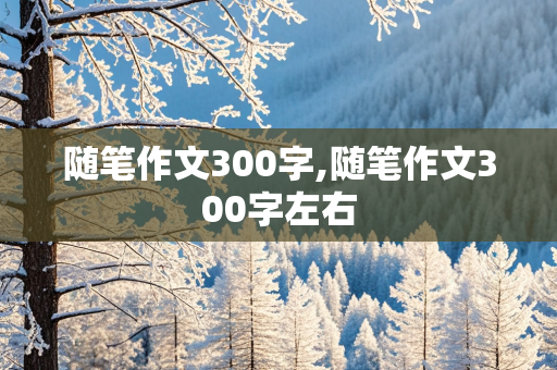 随笔作文300字,随笔作文300字左右