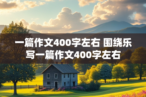 一篇作文400字左右 围绕乐写一篇作文400字左右